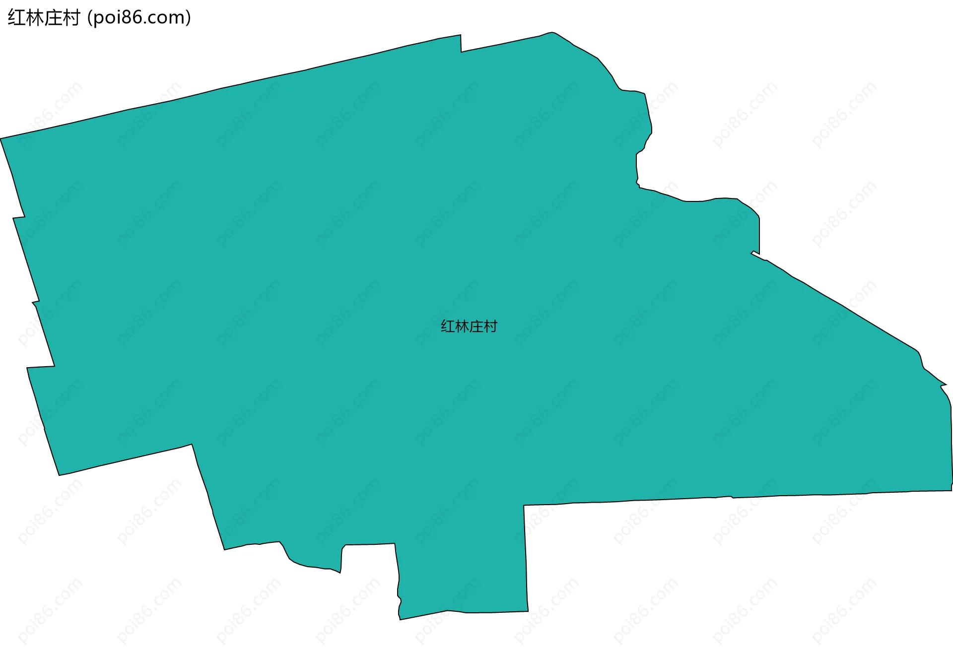 红林庄村边界地图