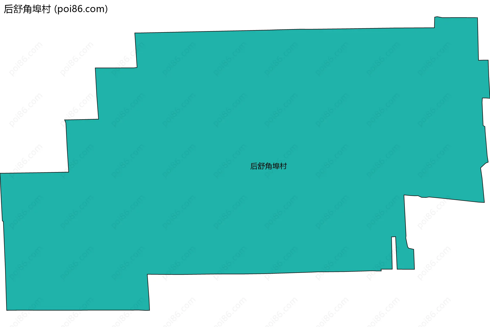 后舒角埠村边界地图
