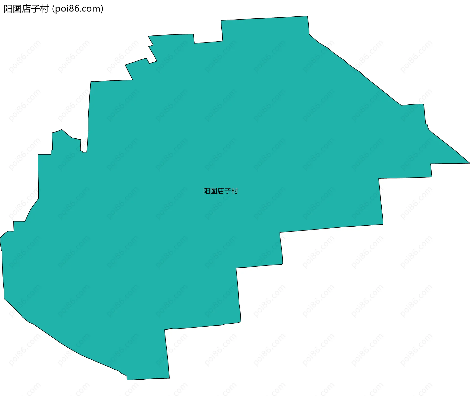 阳图店子村边界地图
