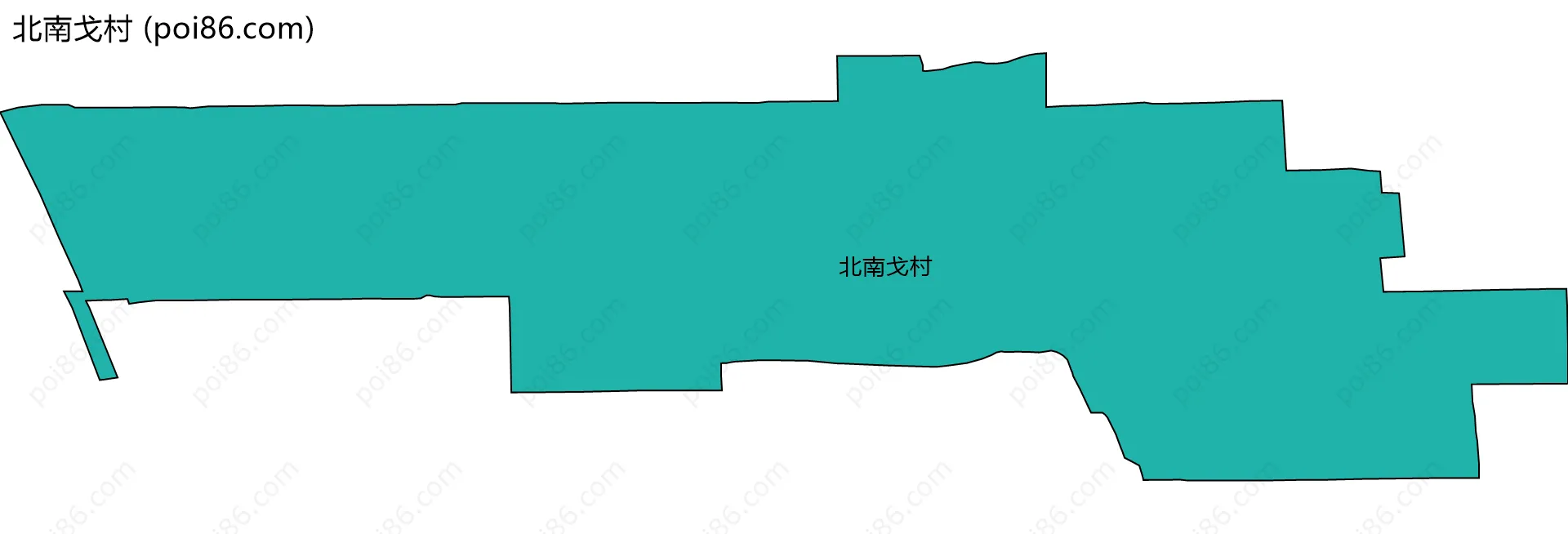 北南戈村边界地图