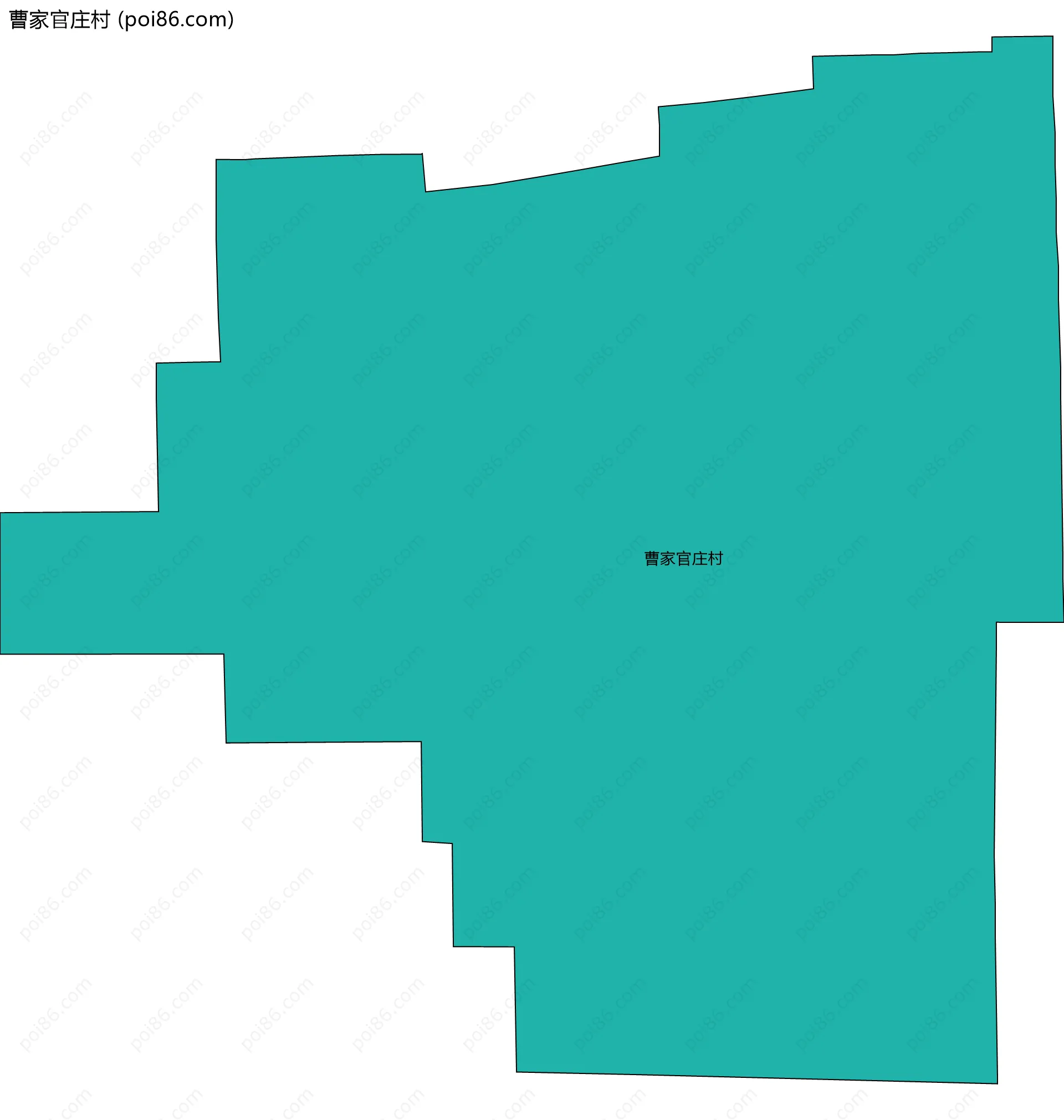 曹家官庄村边界地图