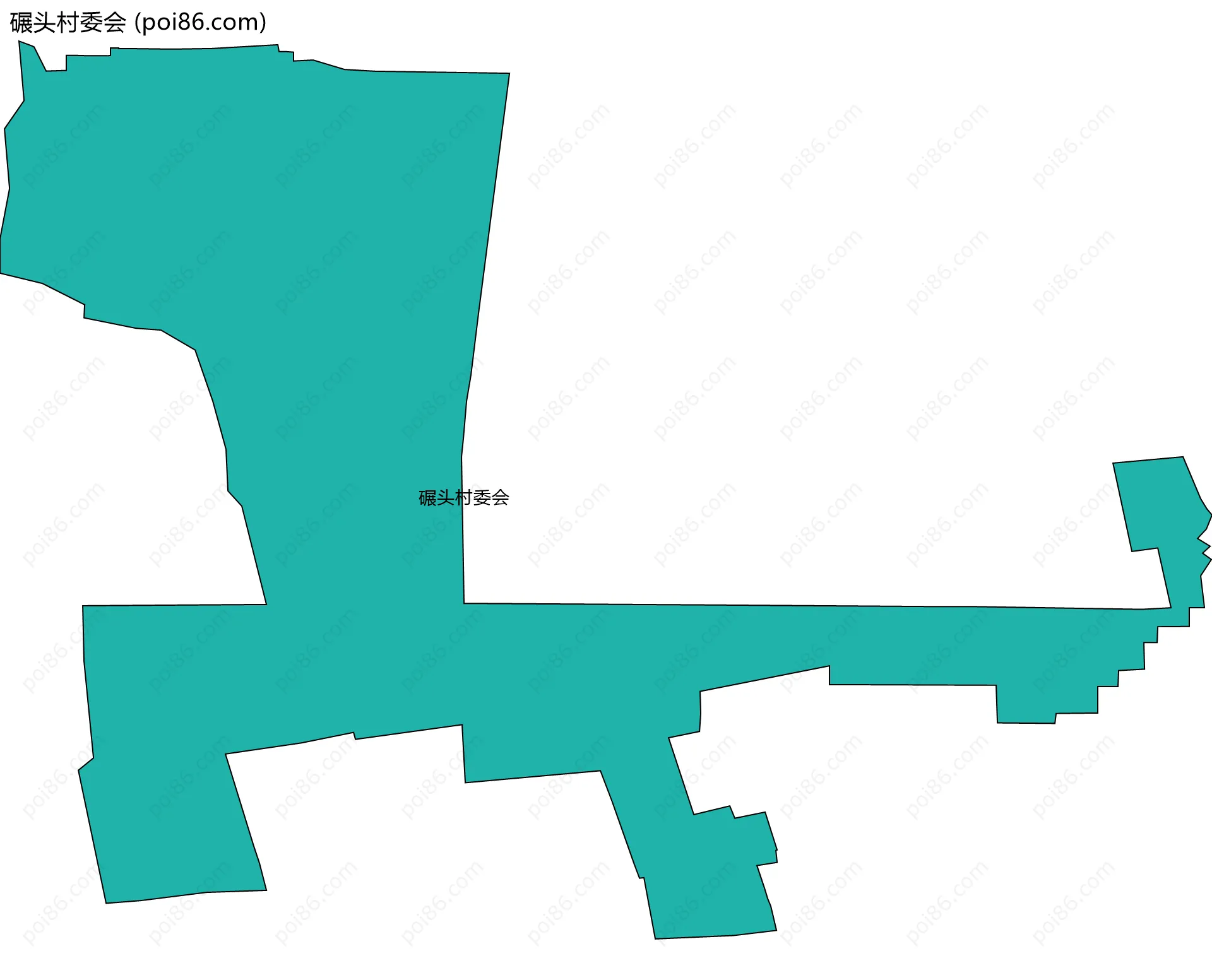 碾头村委会边界地图