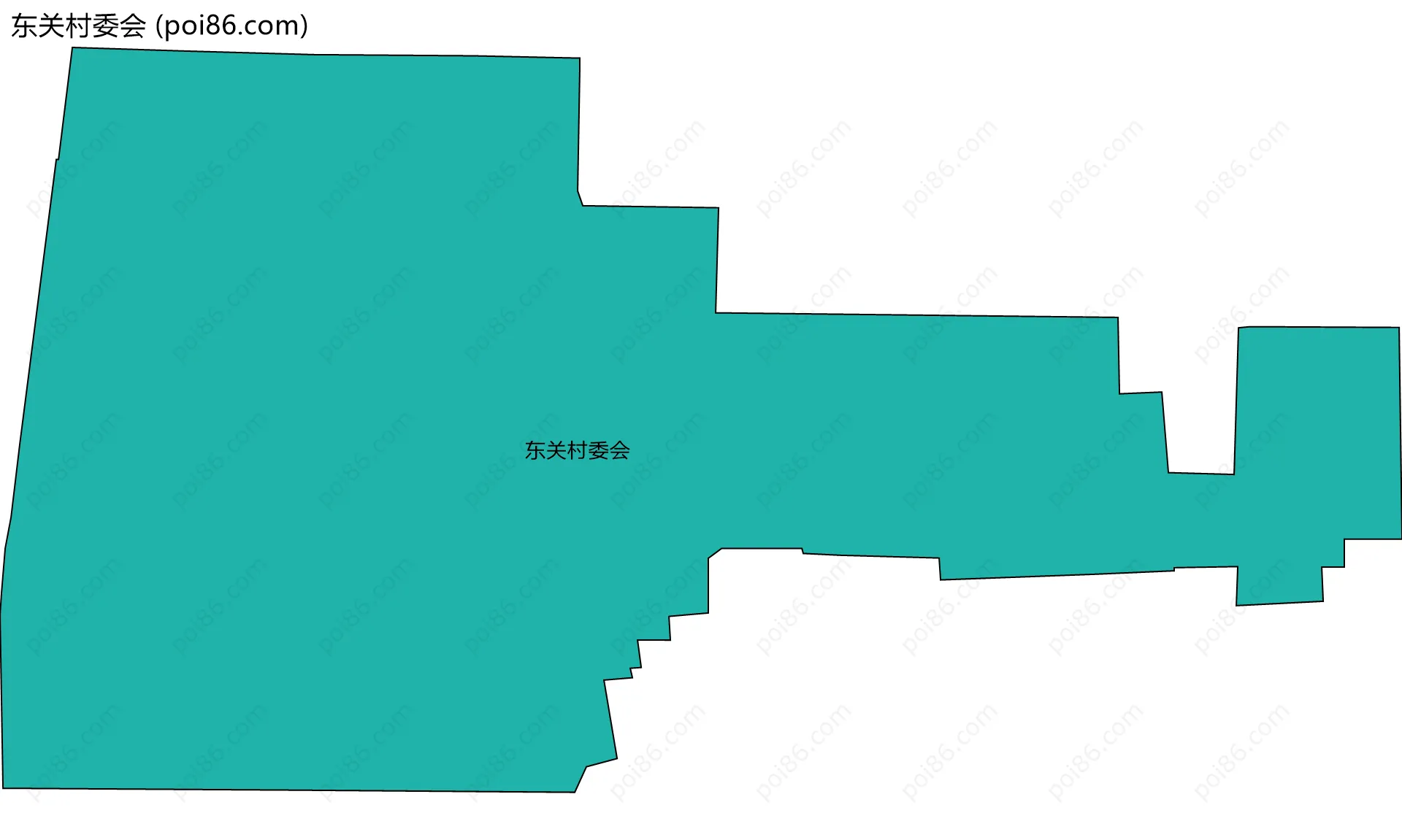 东关村委会边界地图