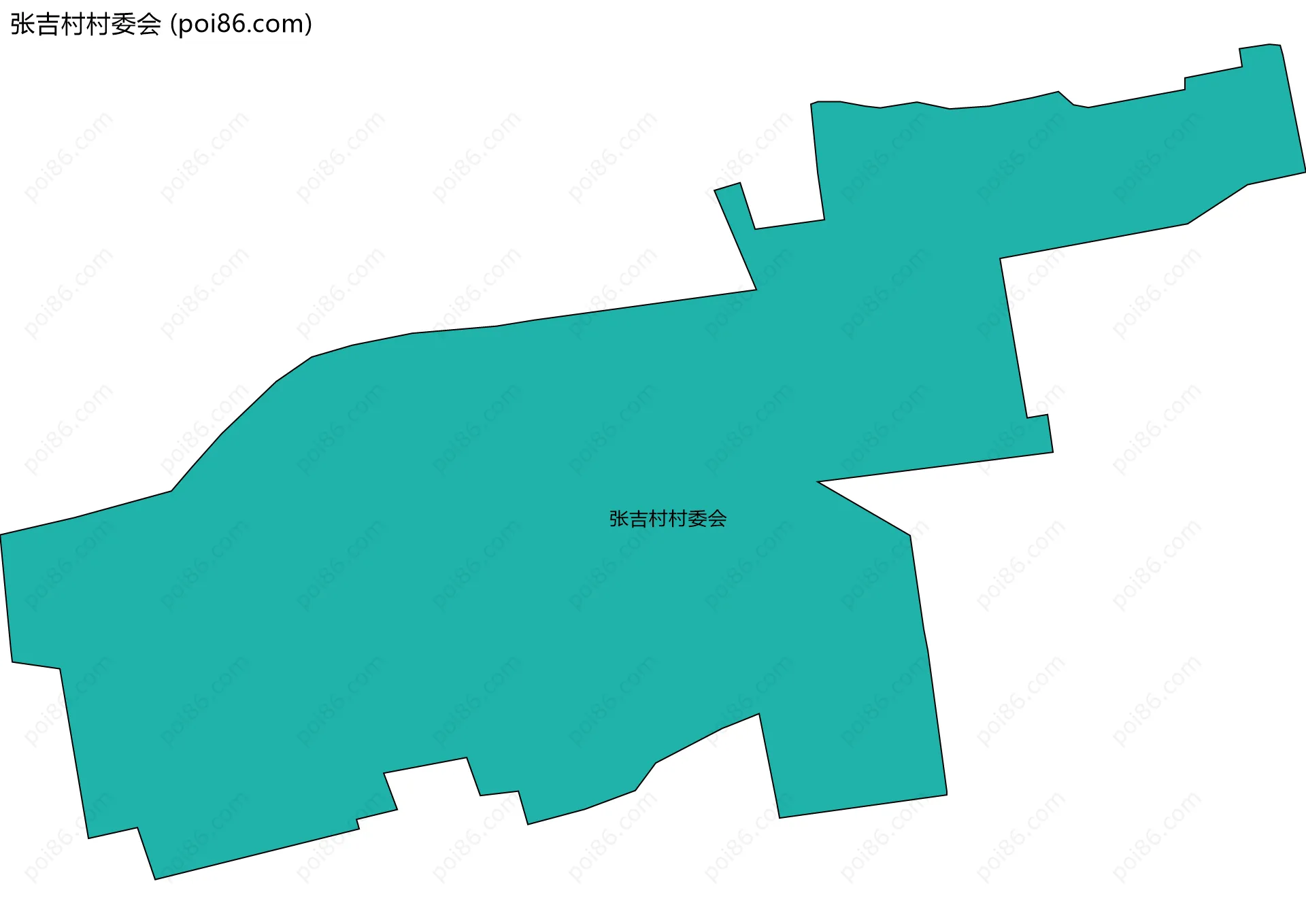 张吉村村委会边界地图