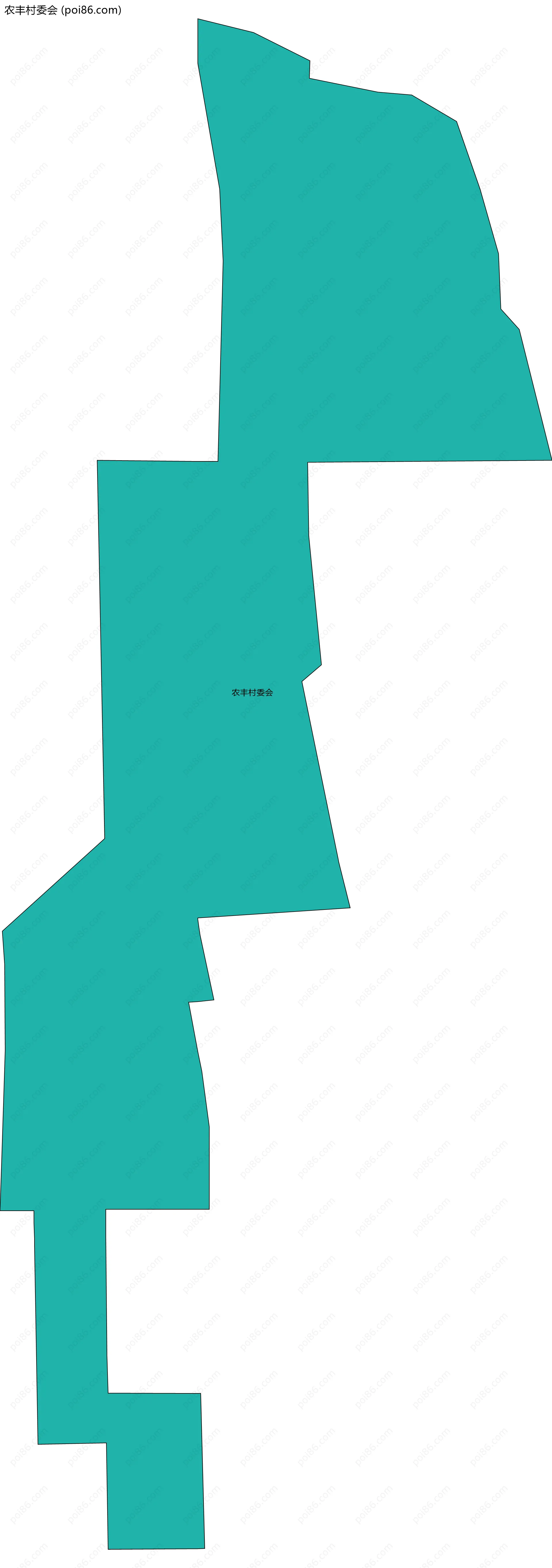 农丰村委会边界地图