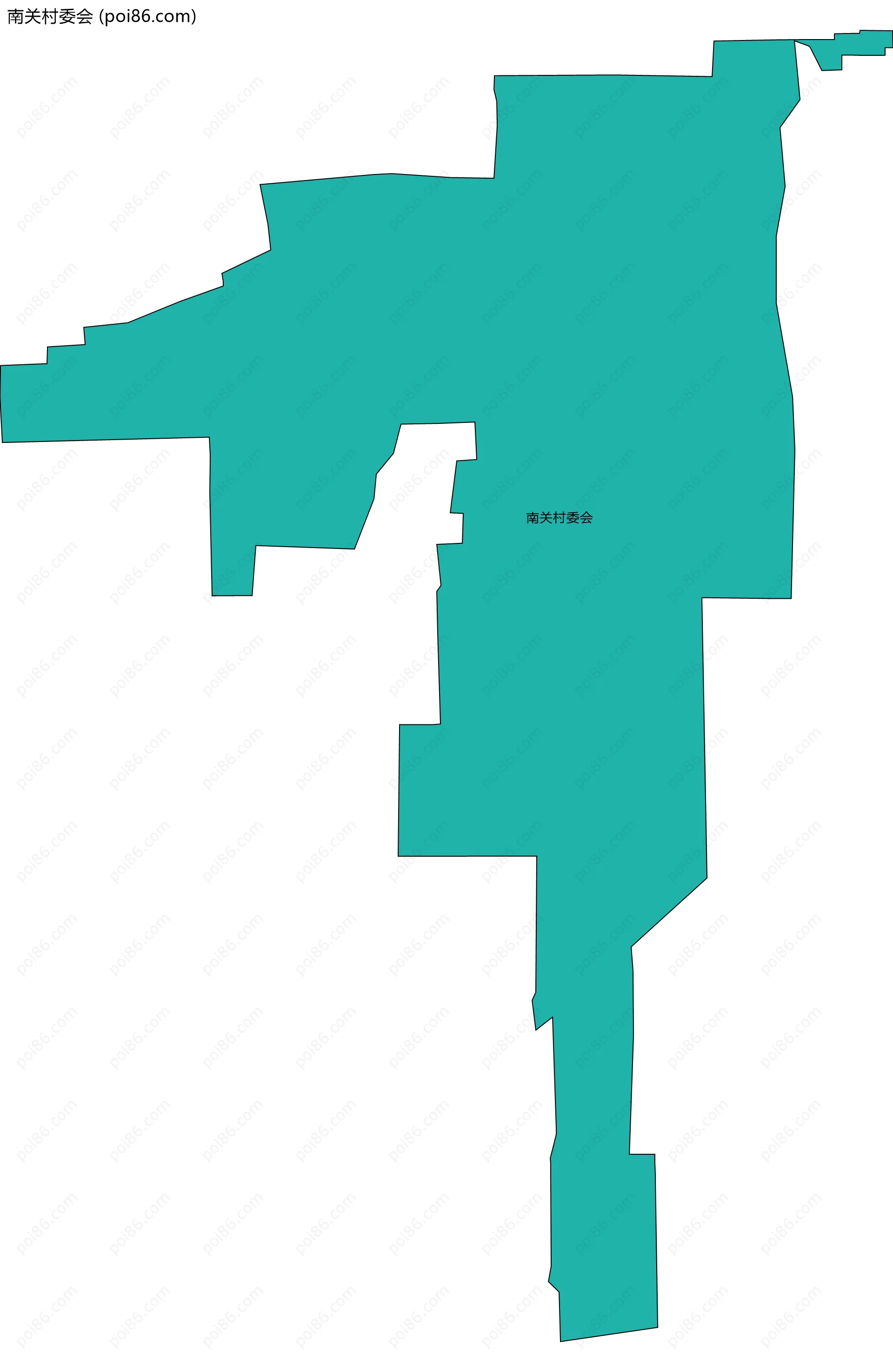 南关村委会边界地图
