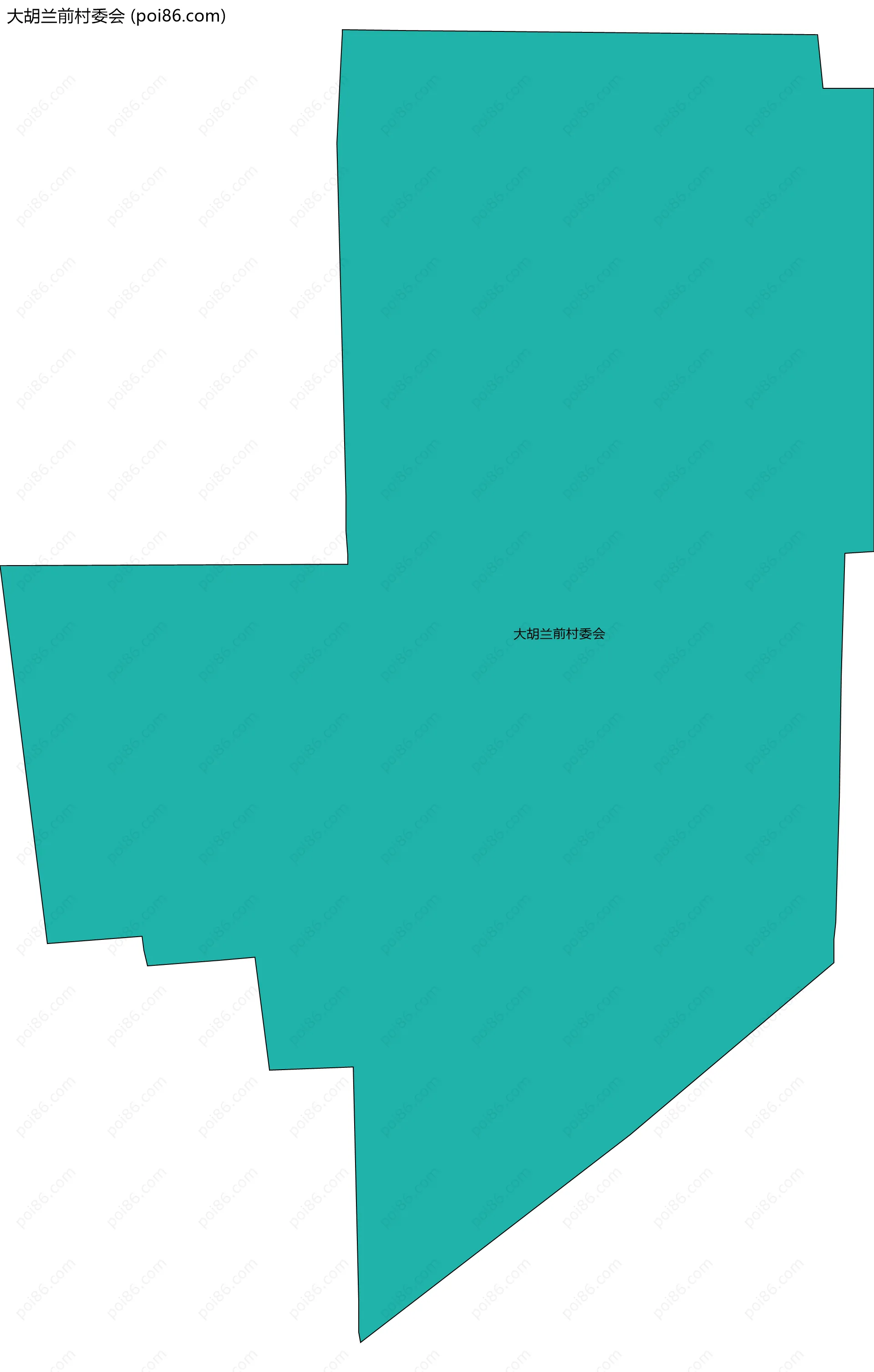 大胡兰前村委会边界地图