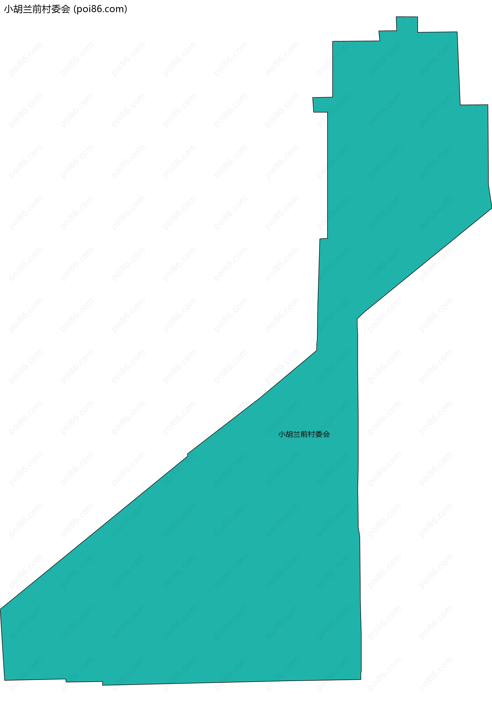 小胡兰前村委会边界地图