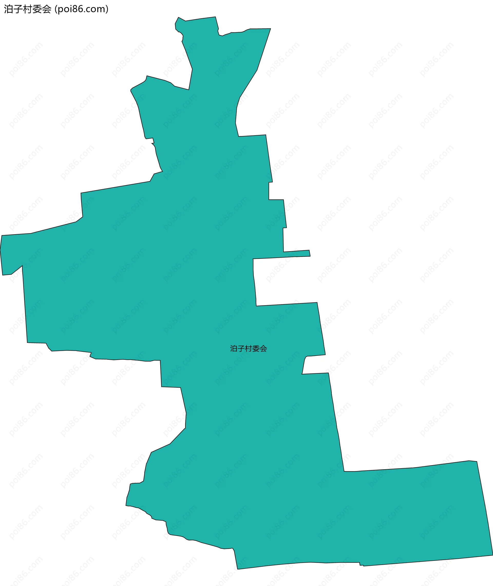 泊子村委会边界地图