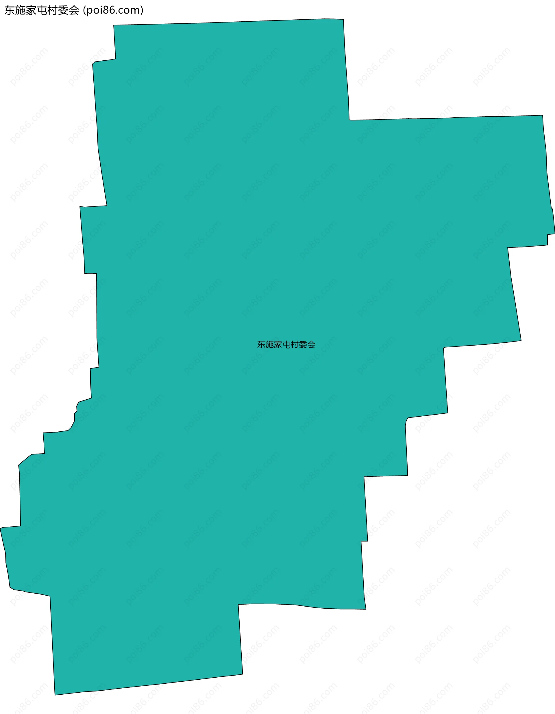 东施家屯村委会边界地图