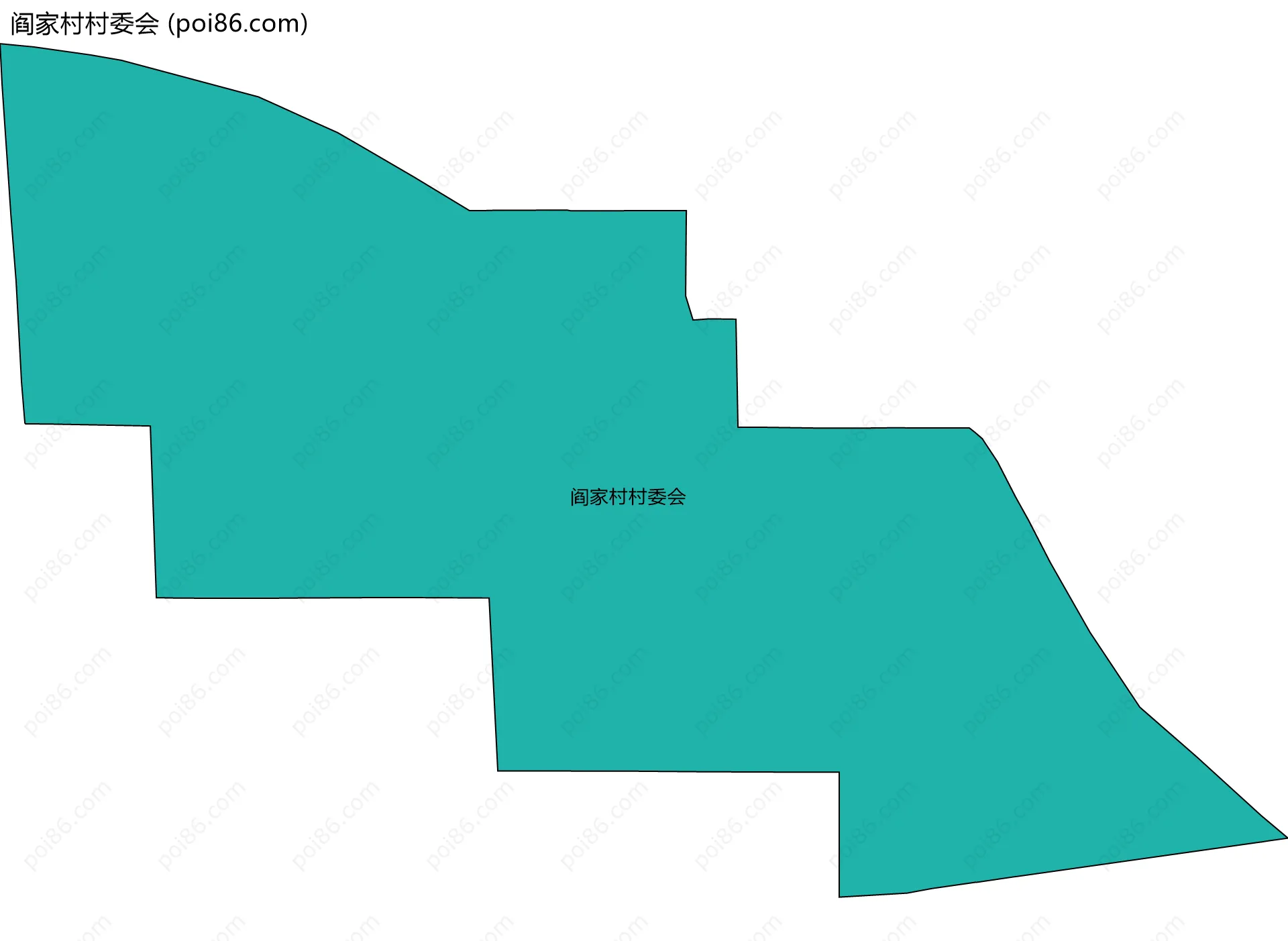 阎家村村委会边界地图