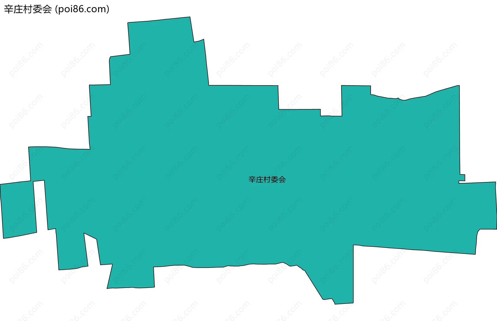 辛庄村委会边界地图