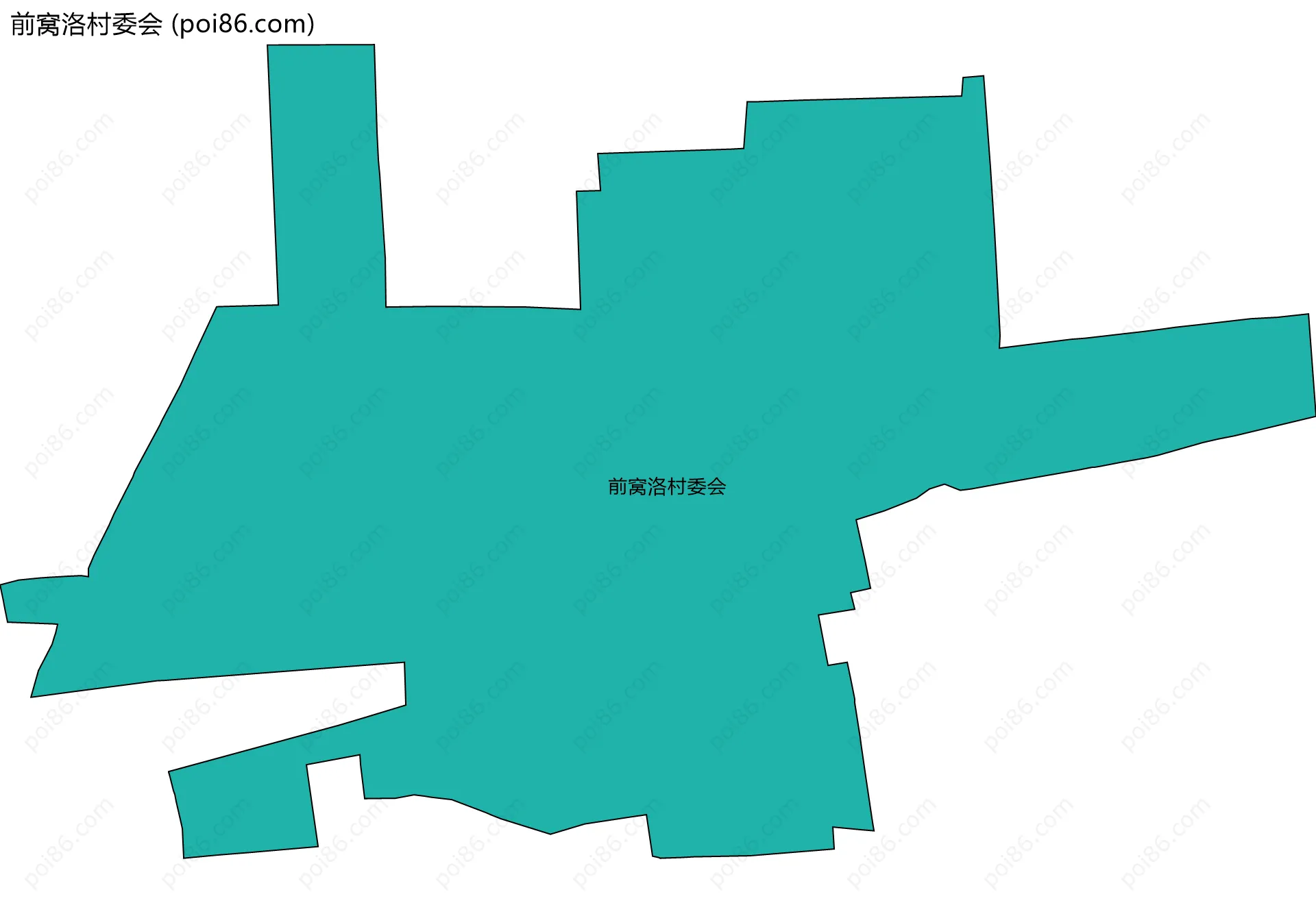前窝洛村委会边界地图