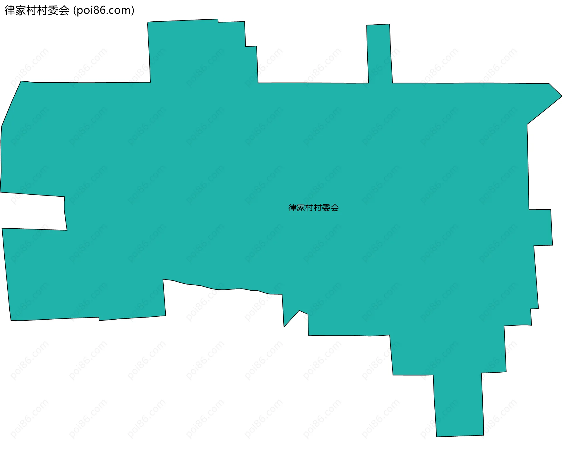 律家村村委会边界地图