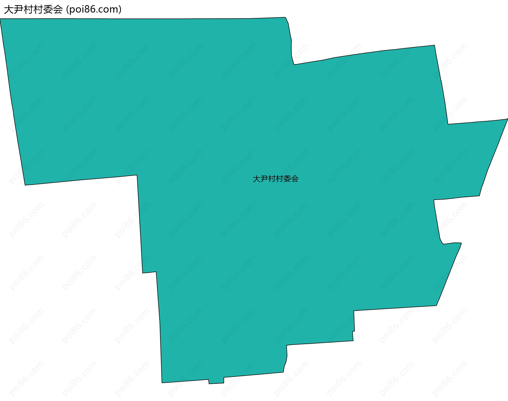 大尹村村委会边界地图