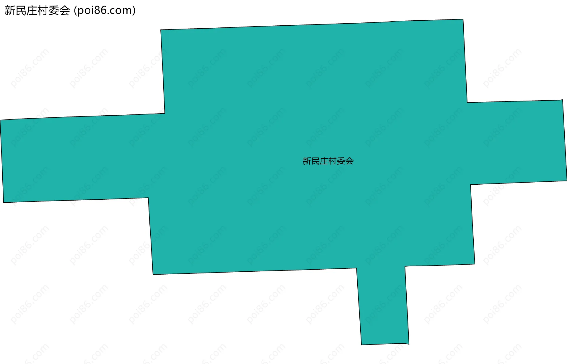 新民庄村委会边界地图