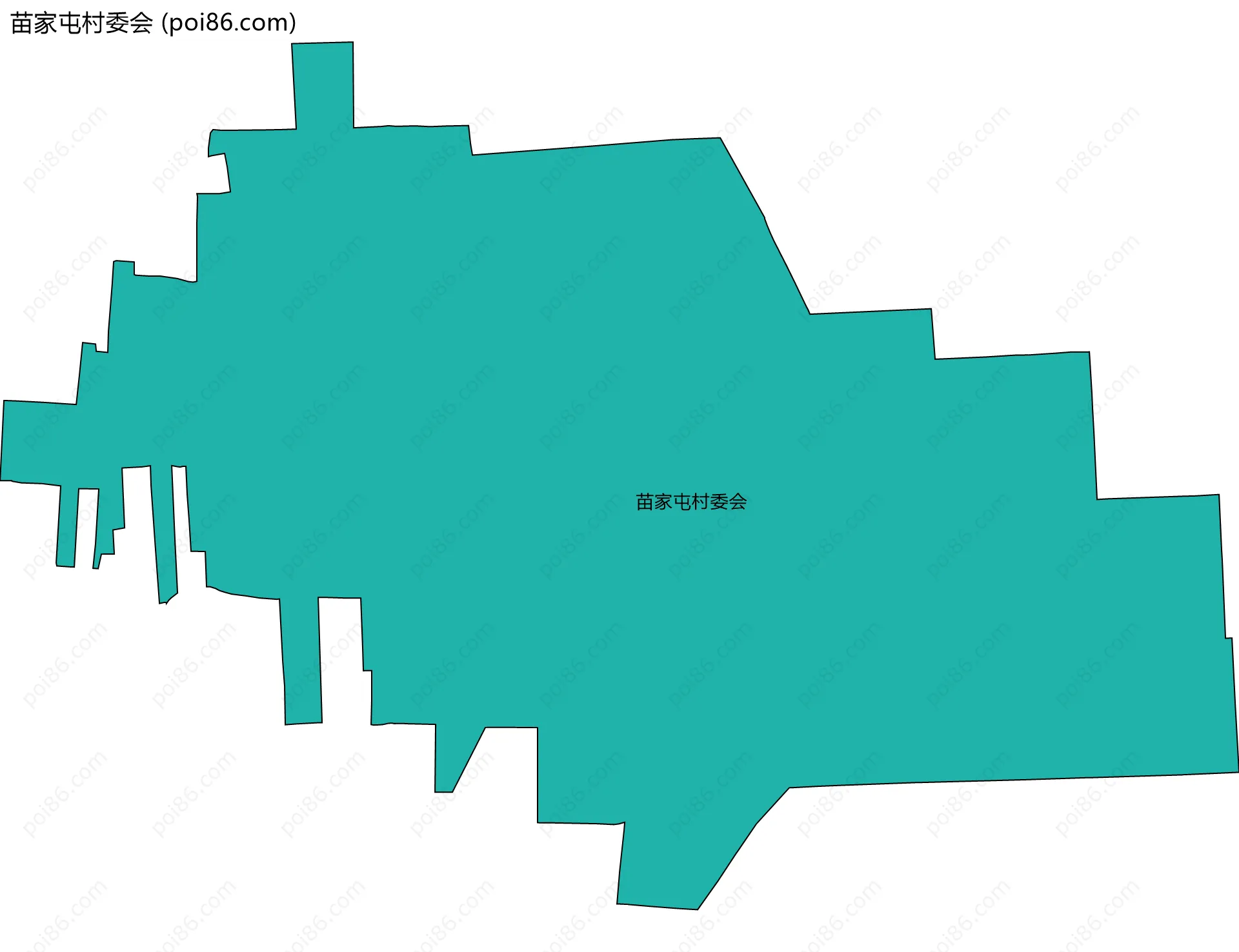 苗家屯村委会边界地图