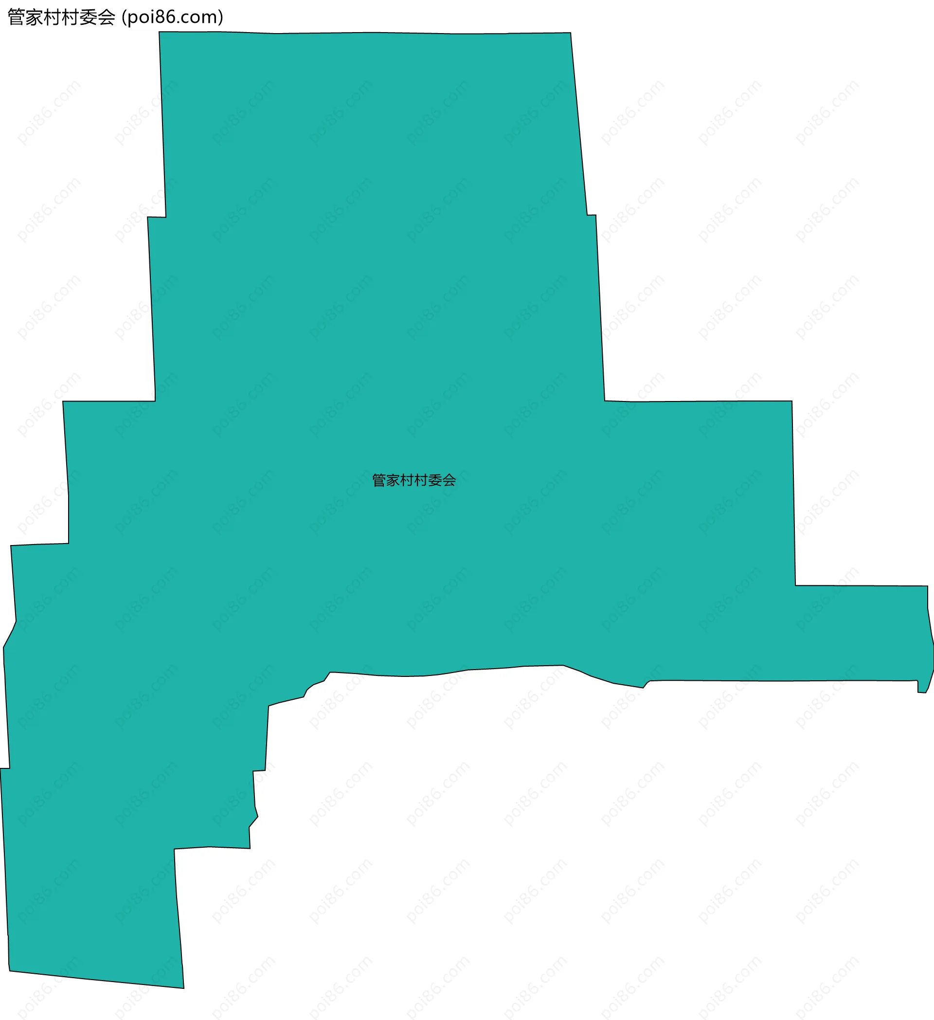 管家村村委会边界地图