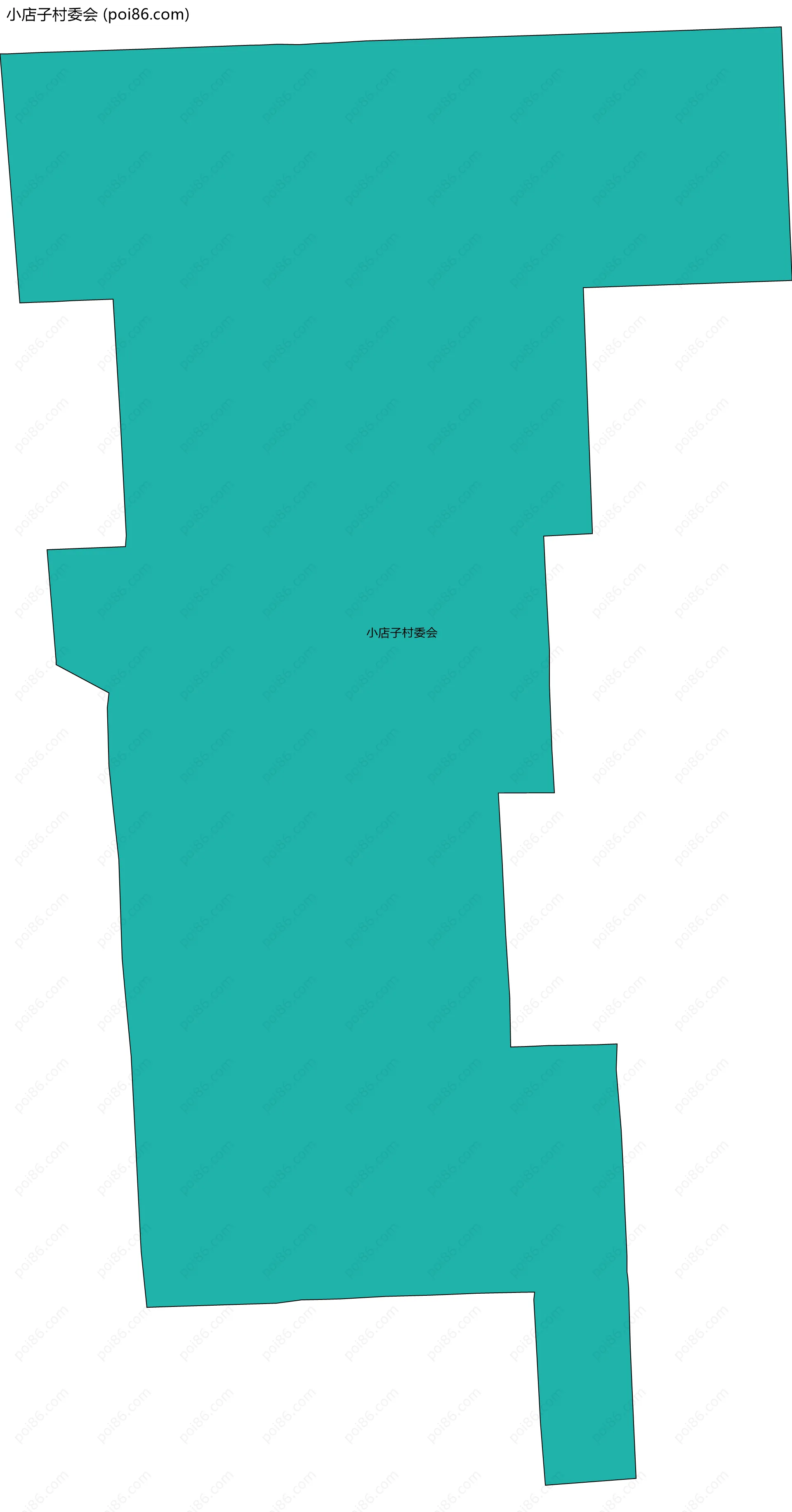 小店子村委会边界地图