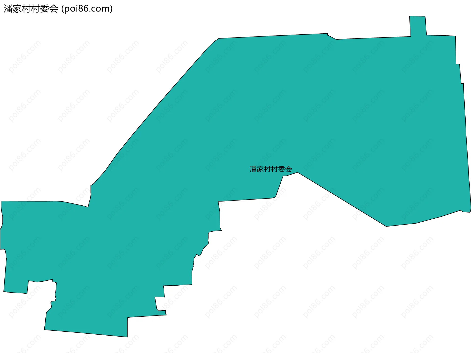 潘家村村委会边界地图