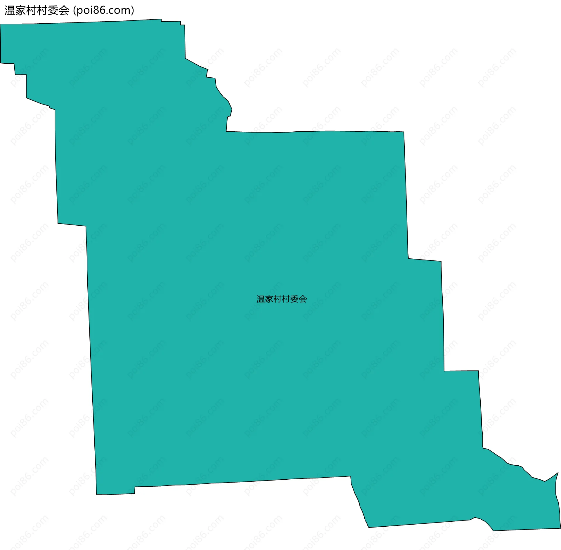 温家村村委会边界地图