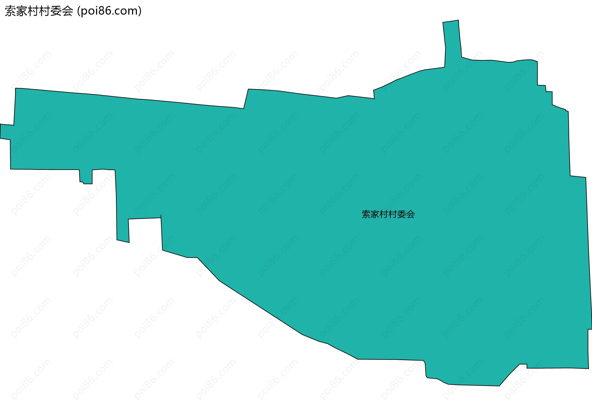 索家村村委会边界地图