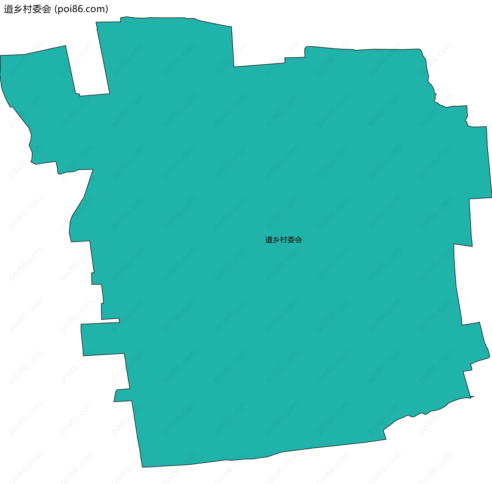 道乡村委会边界地图