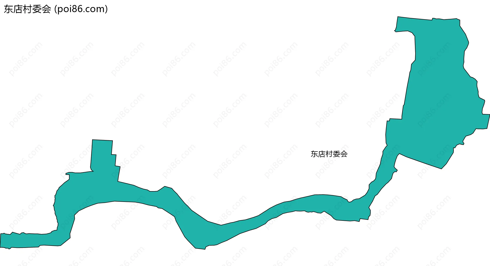 东店村委会边界地图