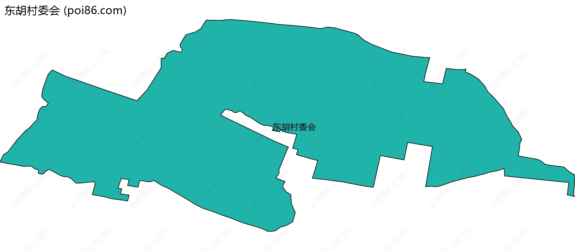 东胡村委会边界地图