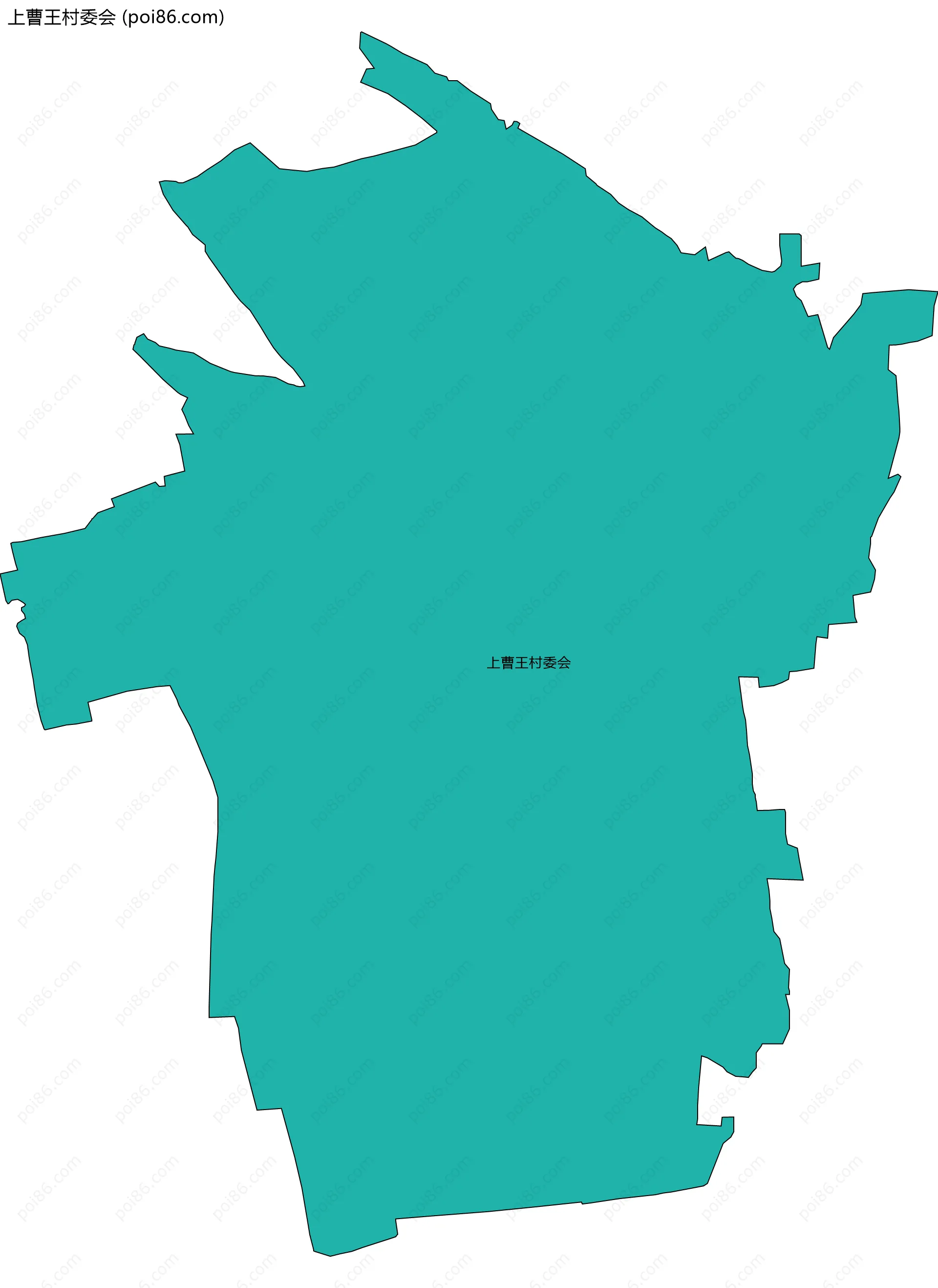 上曹王村委会边界地图