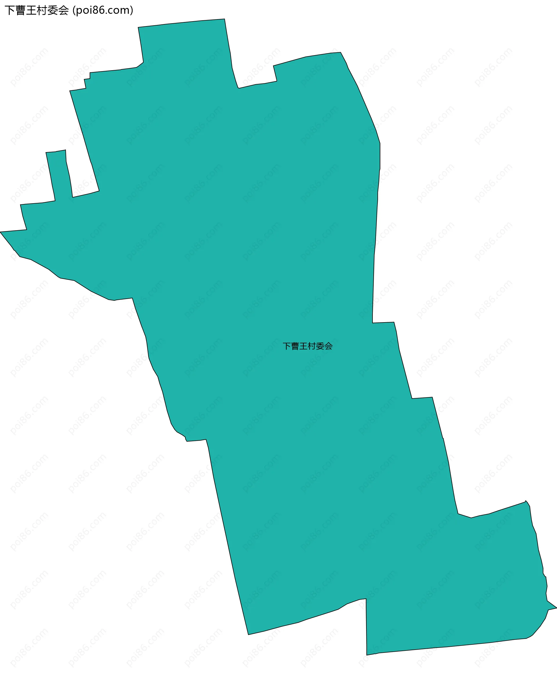 下曹王村委会边界地图