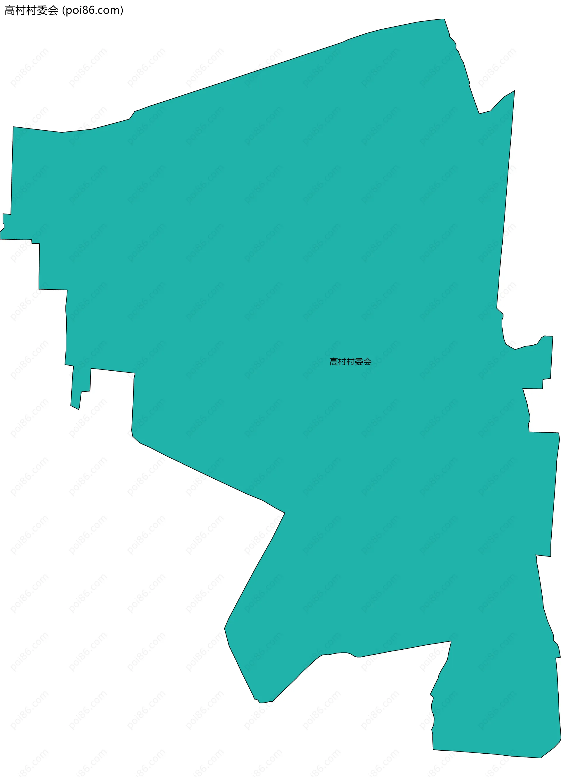 高村村委会边界地图