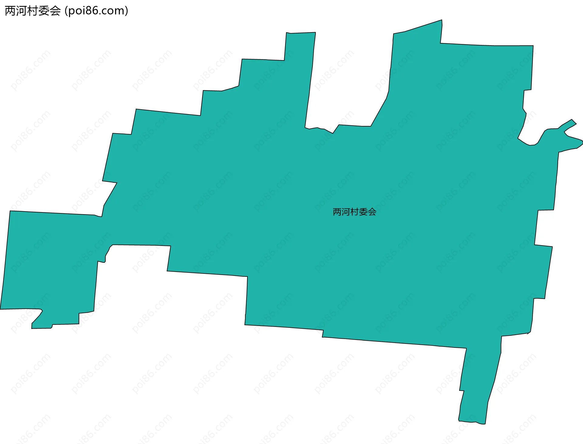 两河村委会边界地图