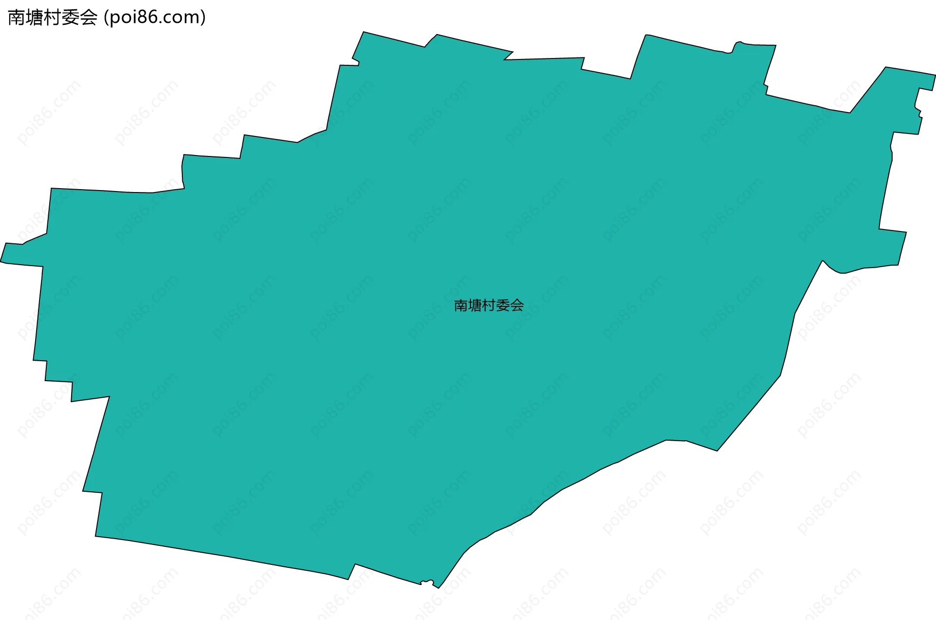 南塘村委会边界地图