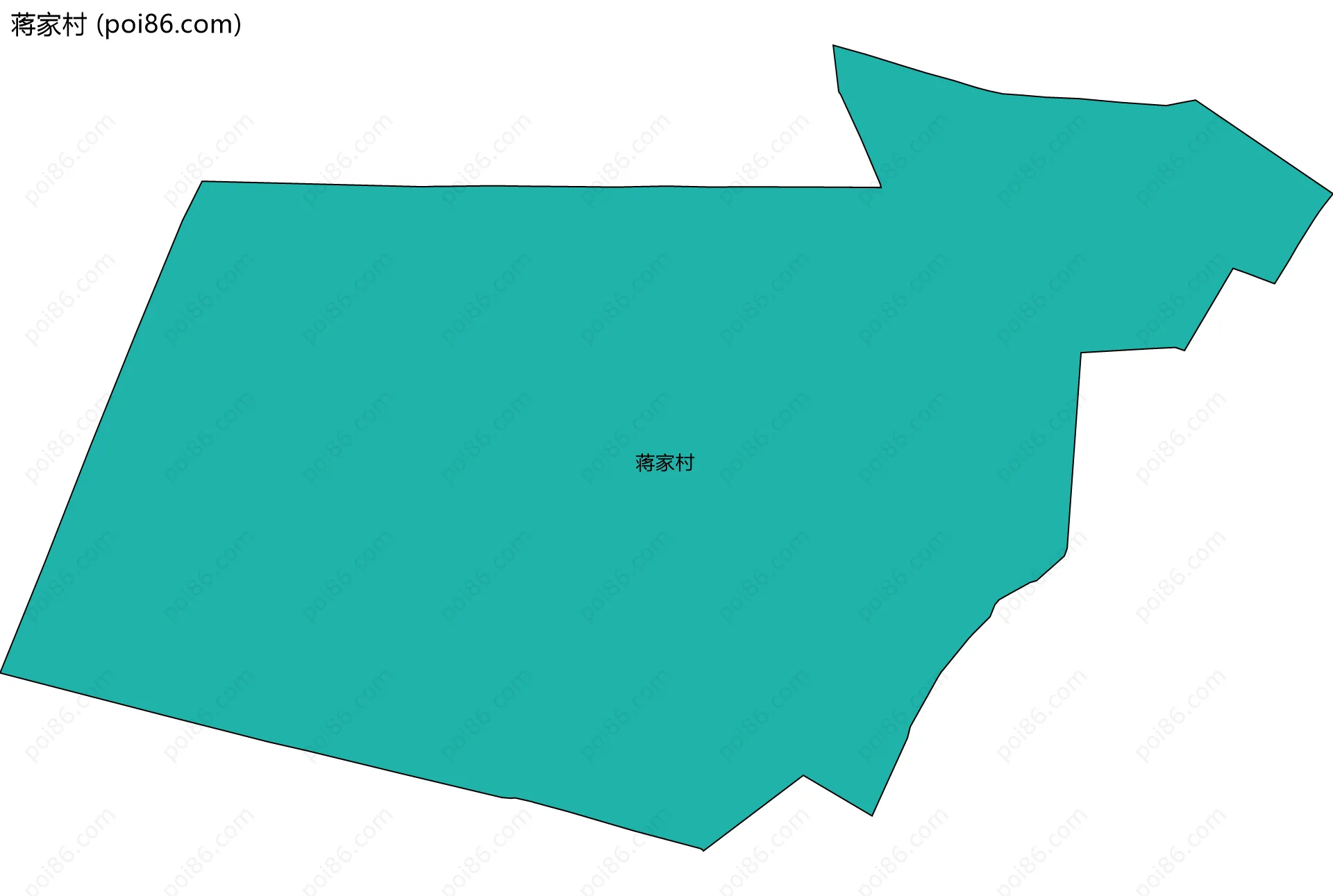 蒋家村边界地图