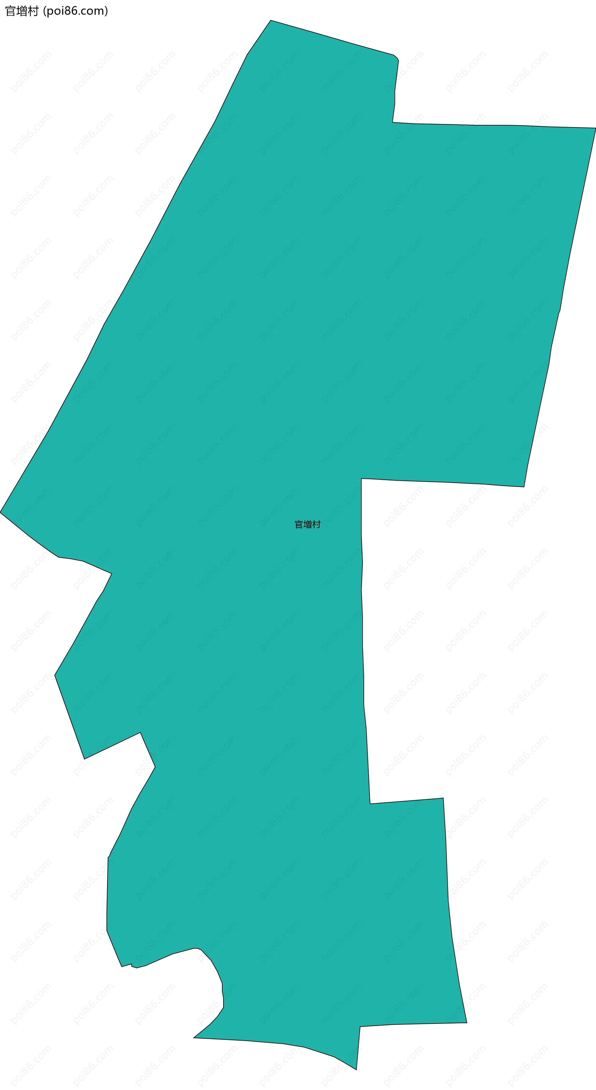 官增村边界地图