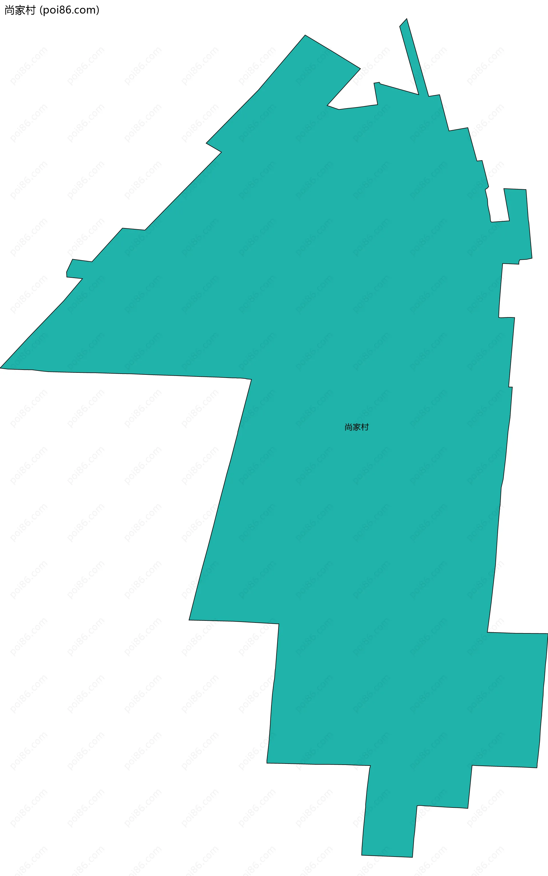 尚家村边界地图