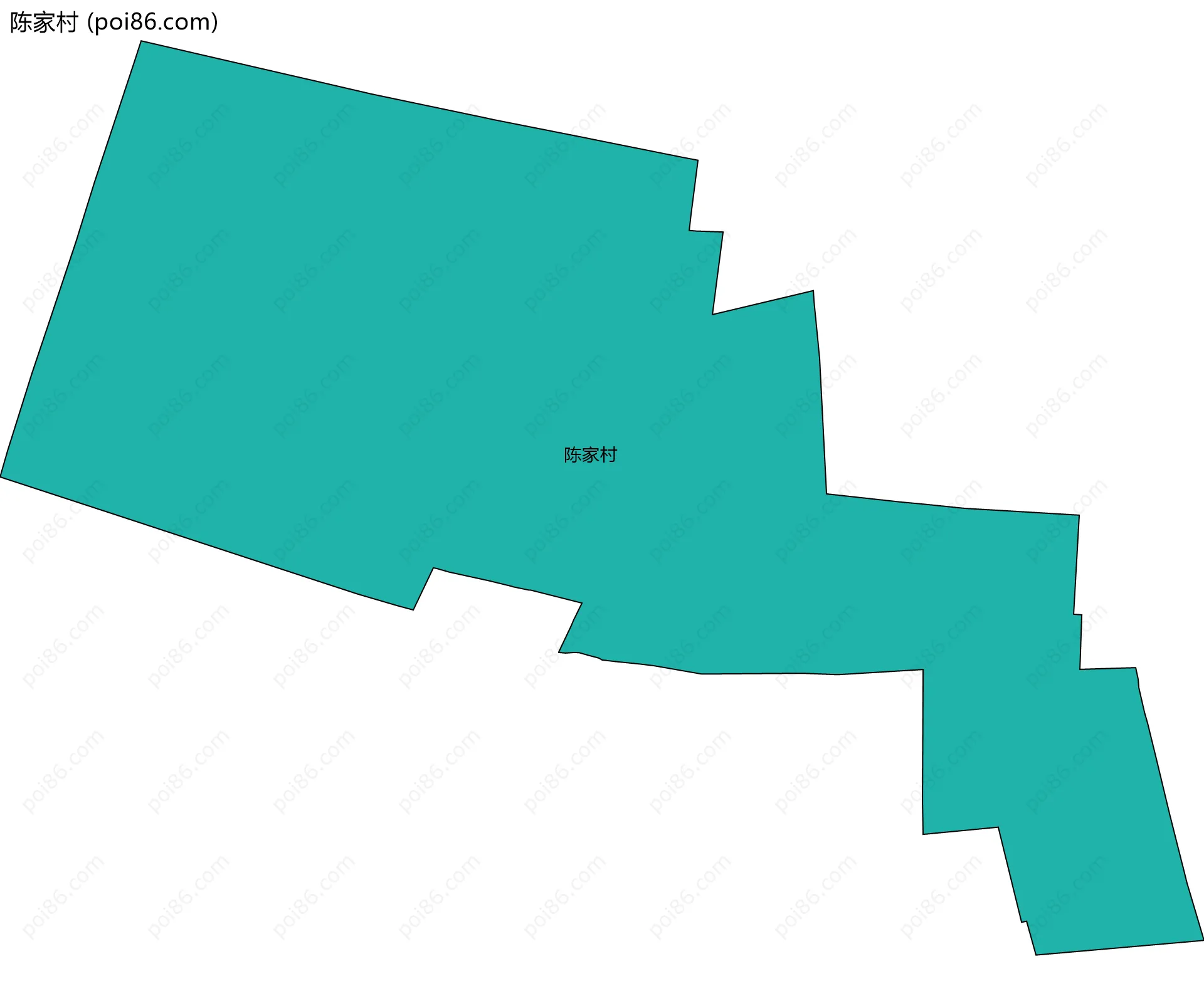 陈家村边界地图