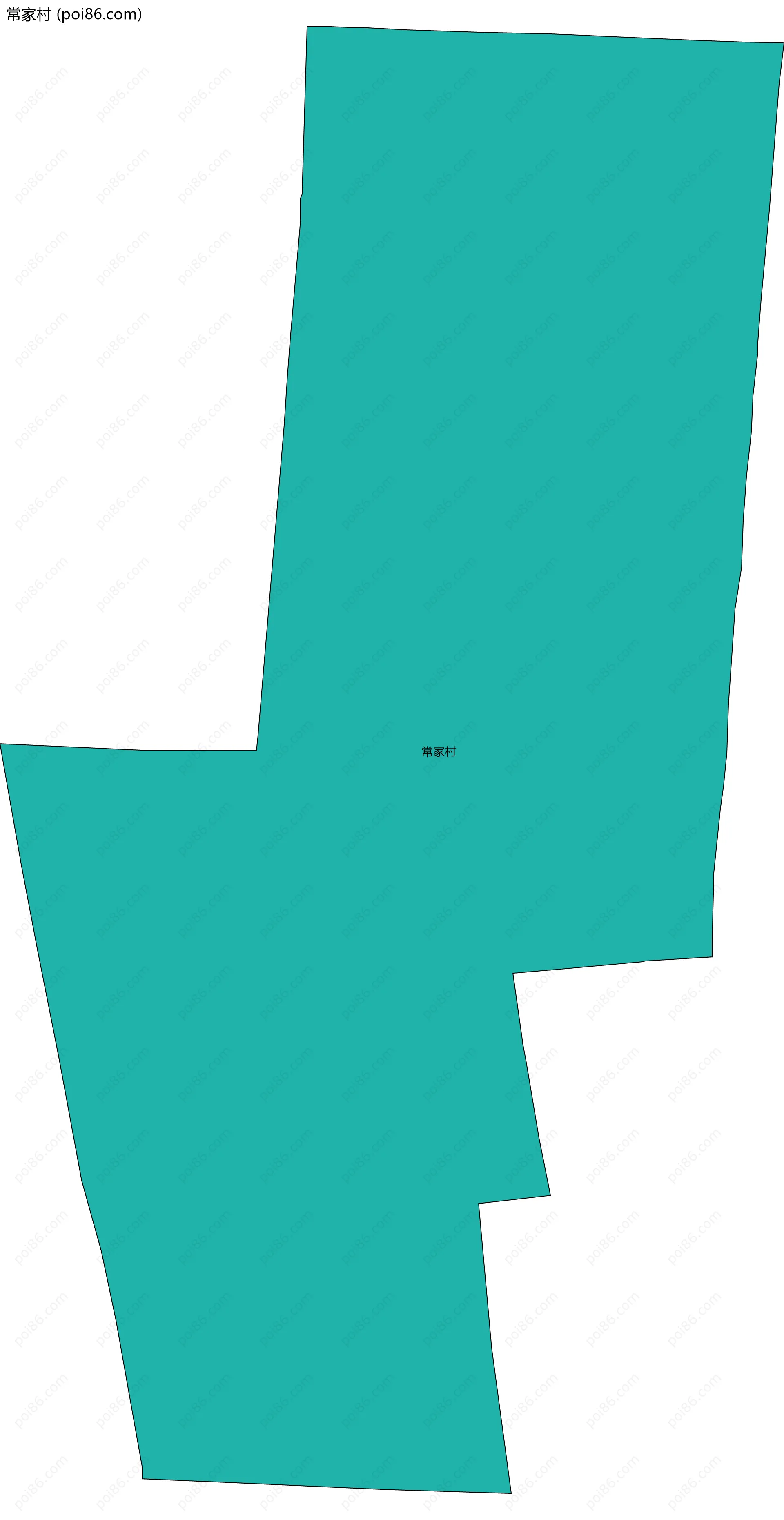 常家村边界地图