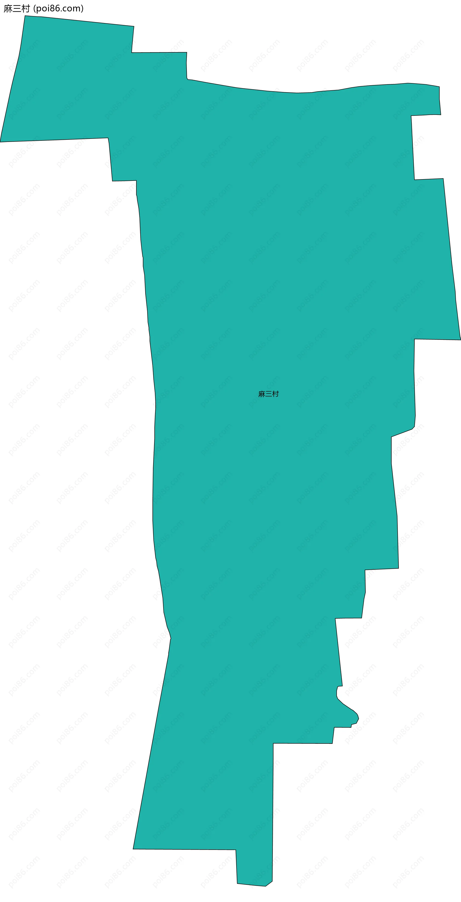 麻三村边界地图