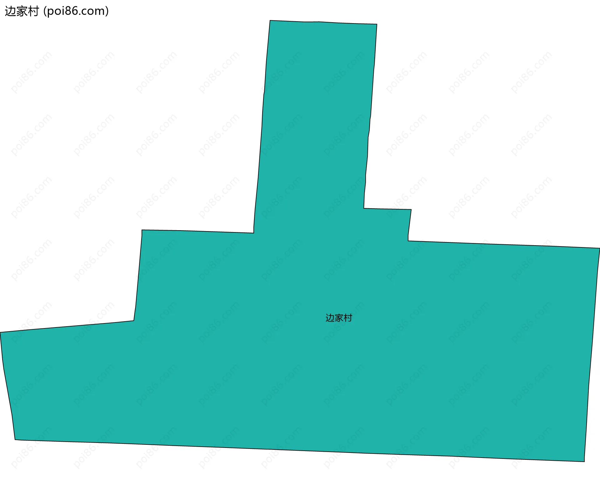 边家村边界地图
