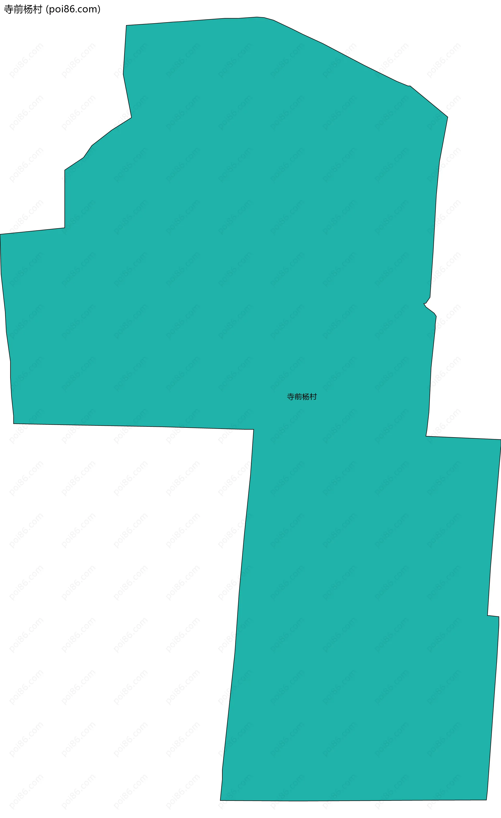 寺前杨村边界地图