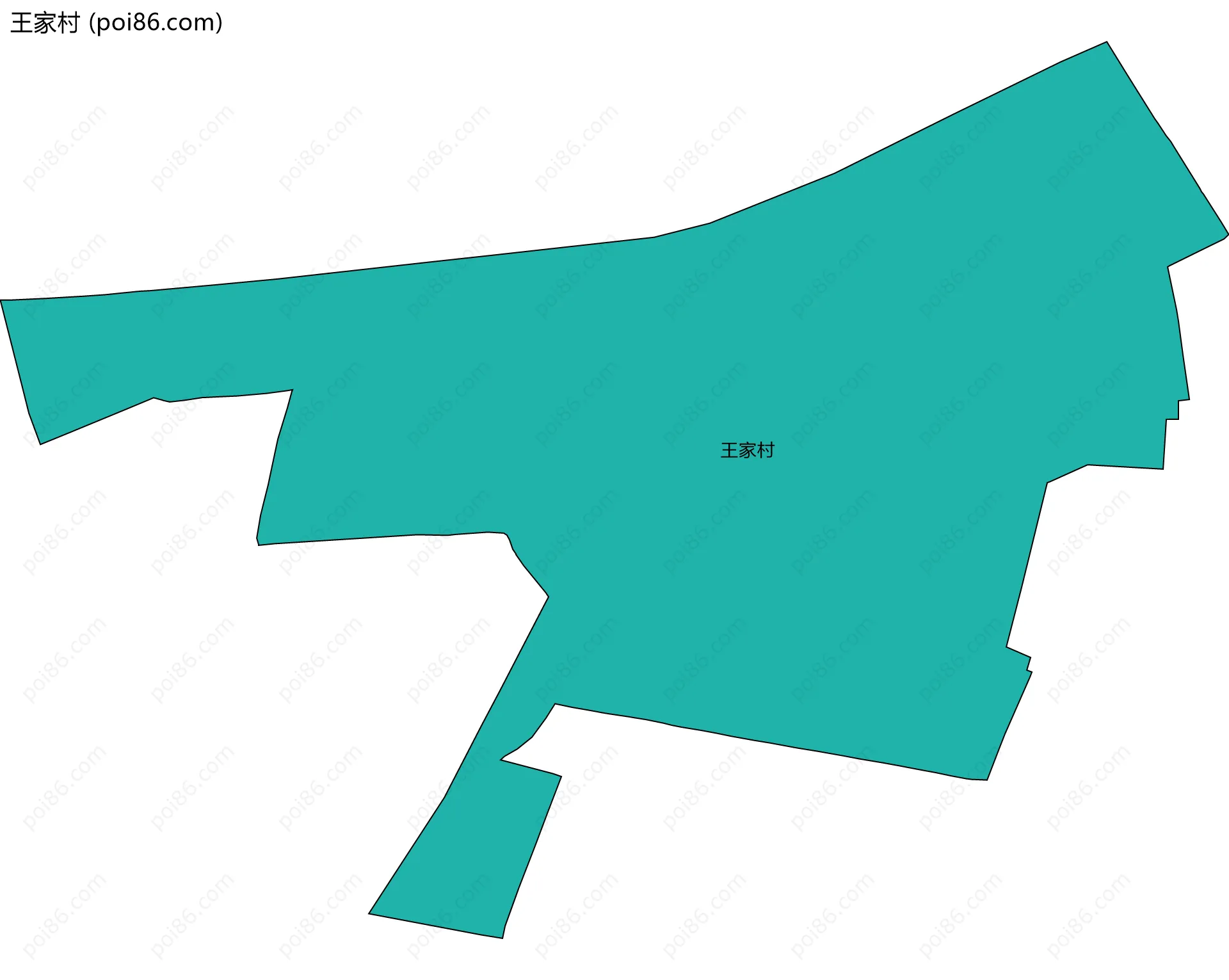 王家村边界地图