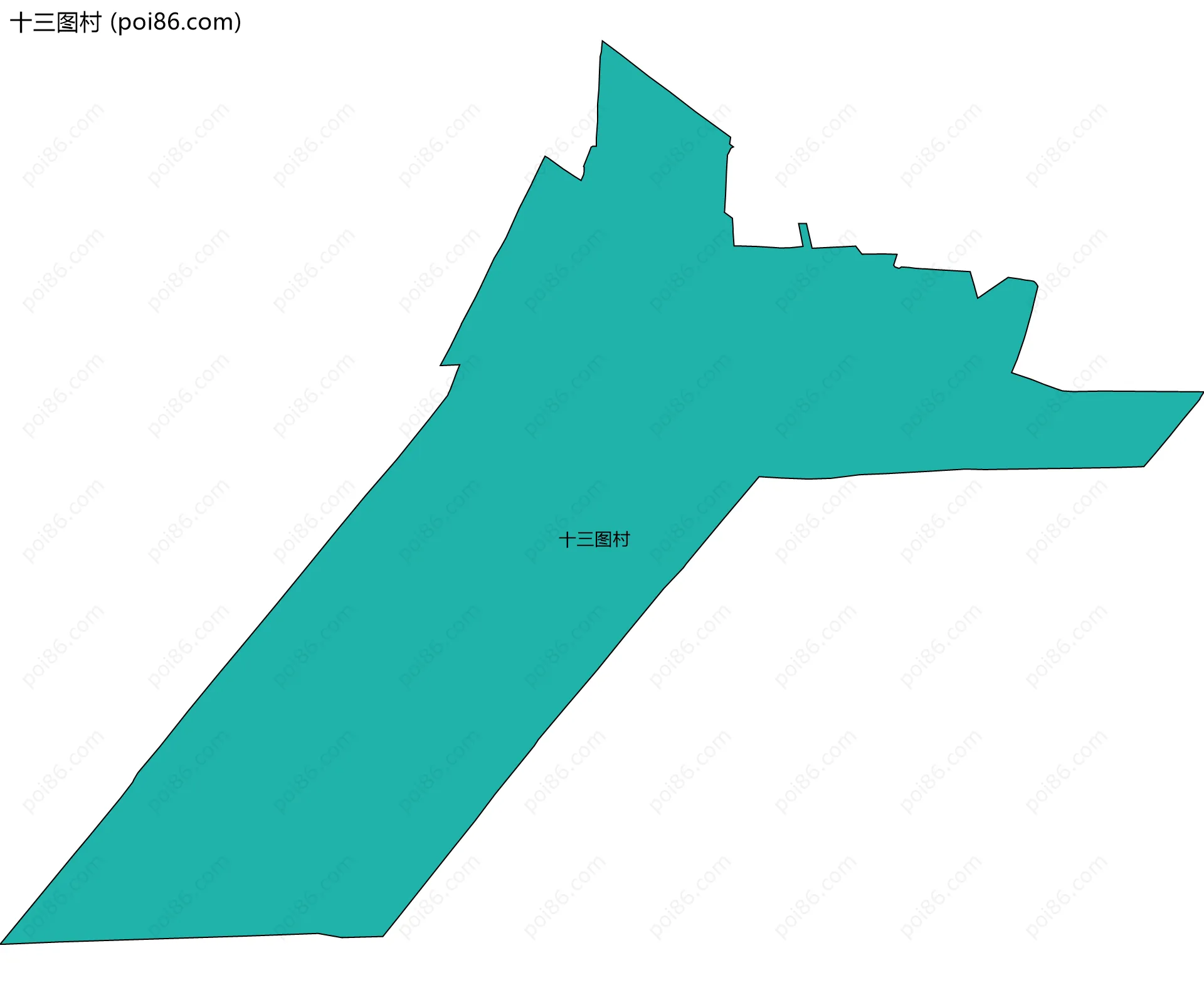 十三图村边界地图