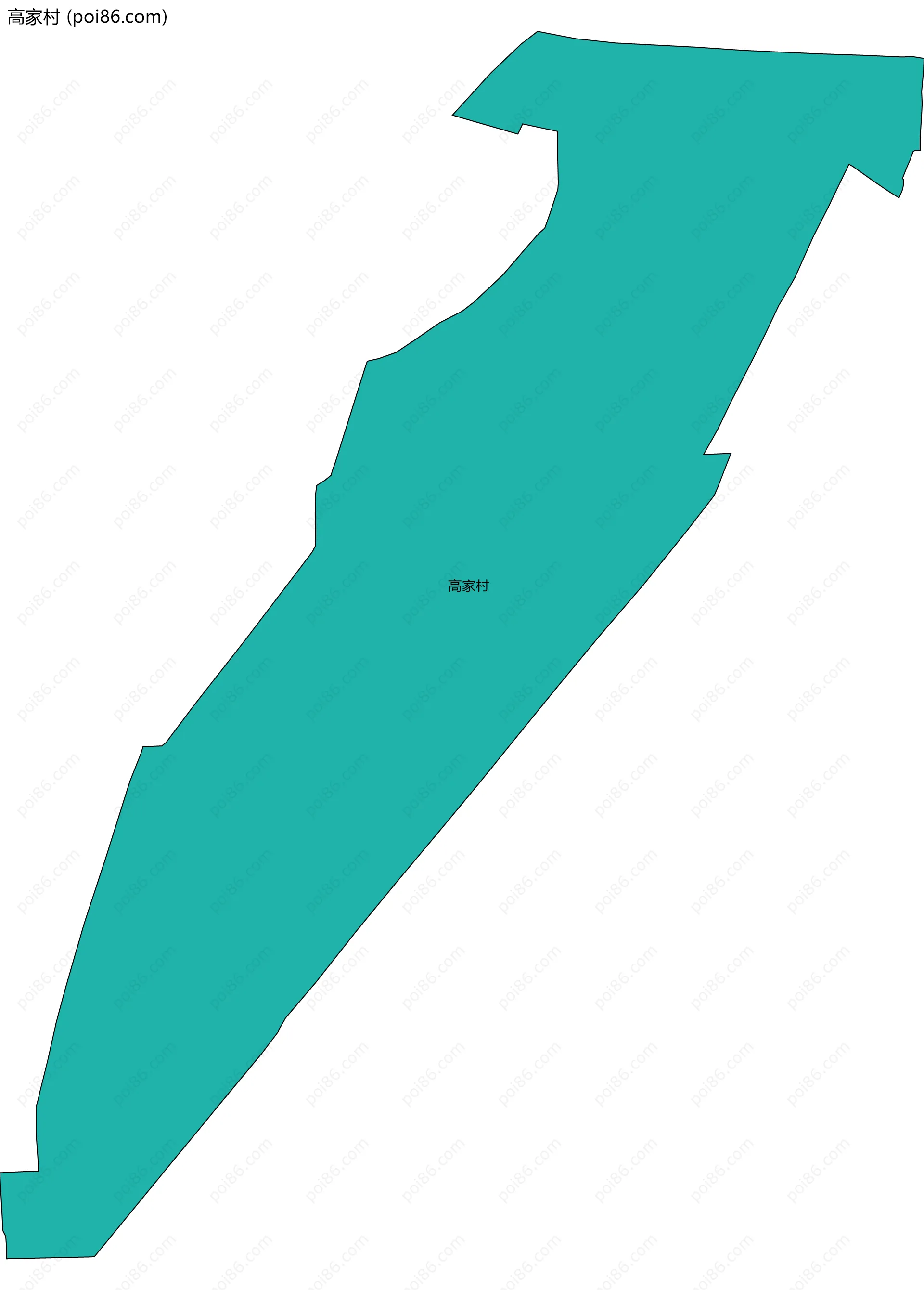 高家村边界地图
