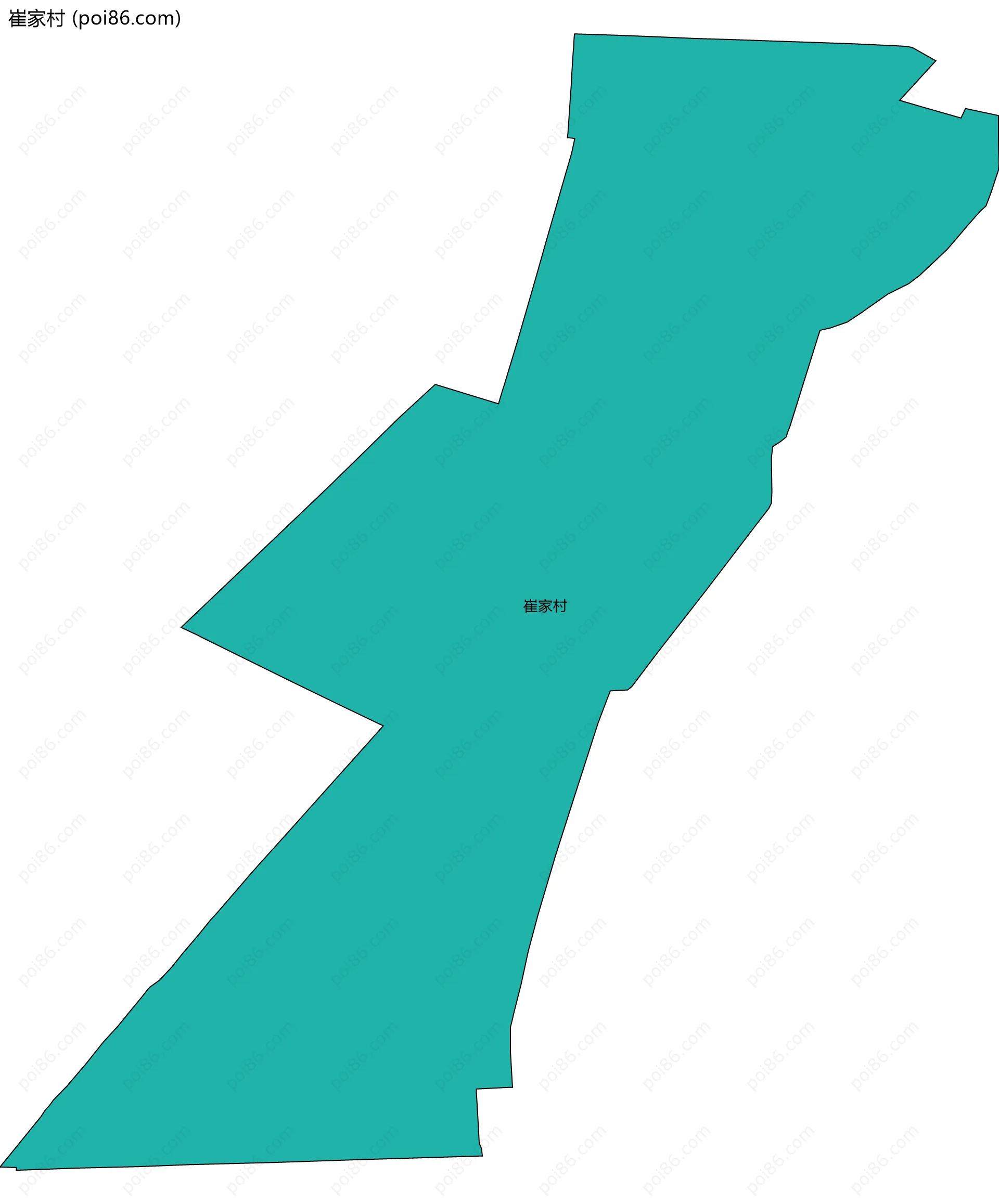 崔家村边界地图