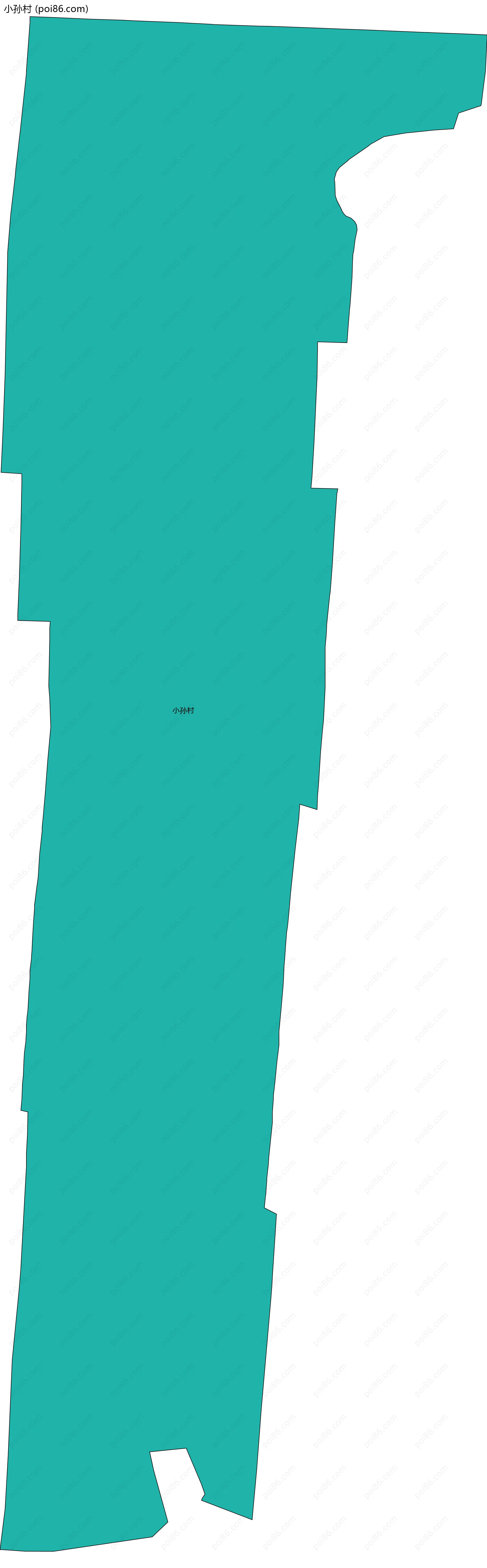 小孙村边界地图