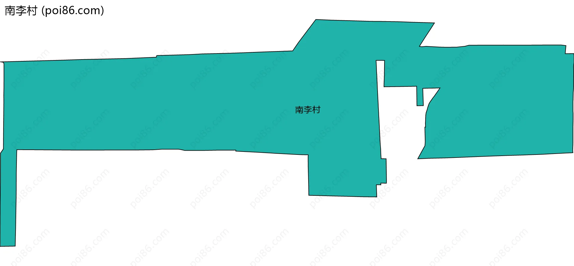 南李村边界地图