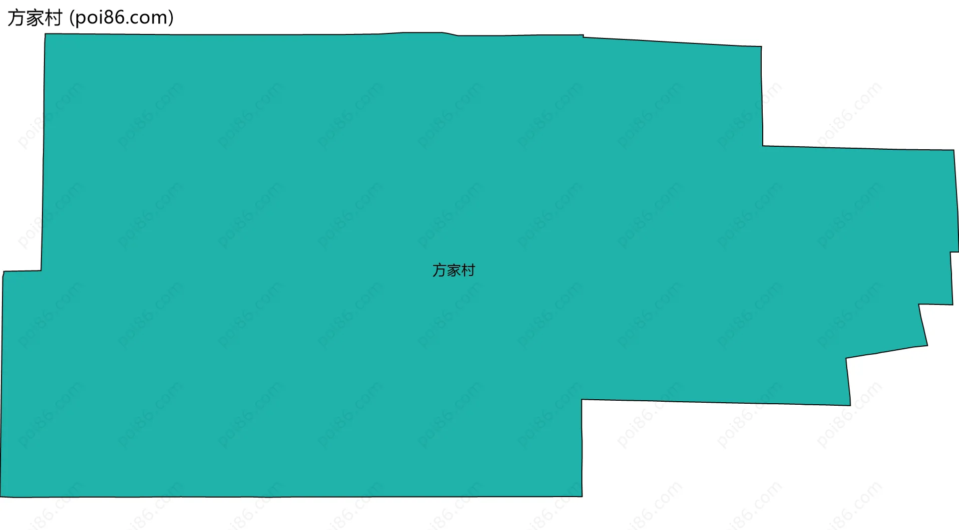 方家村边界地图