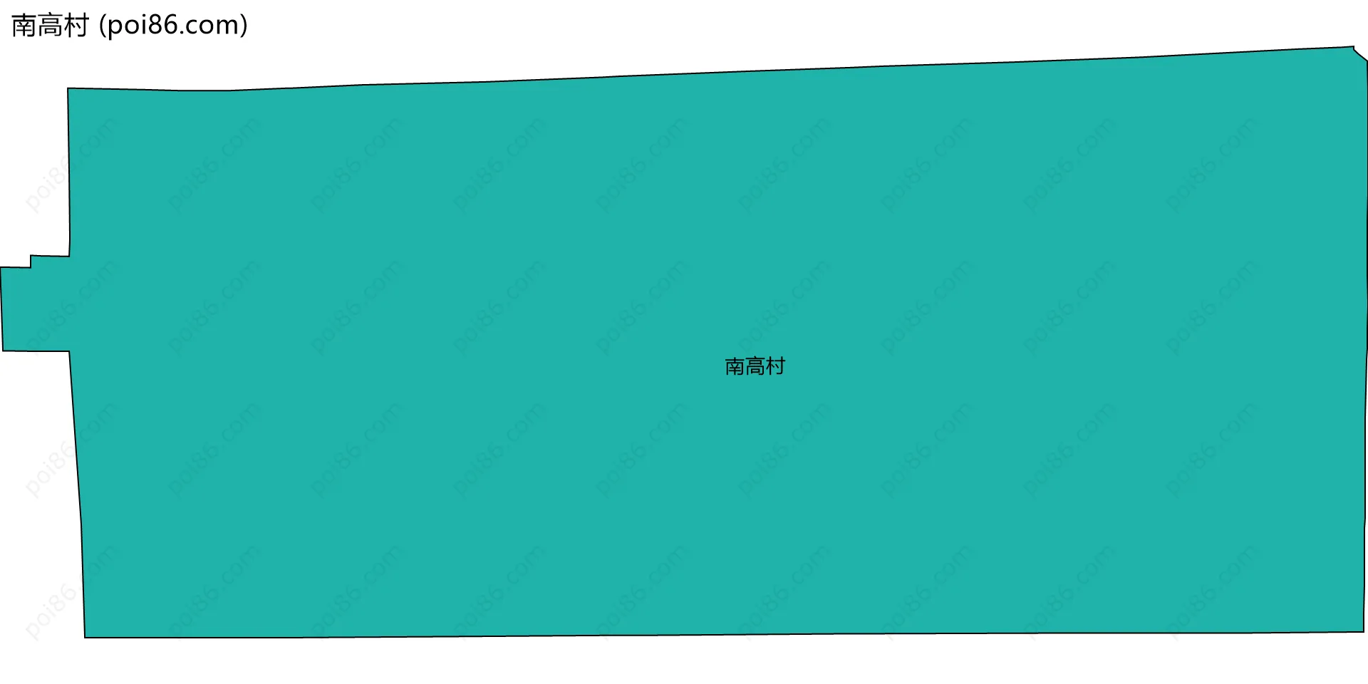 南高村边界地图